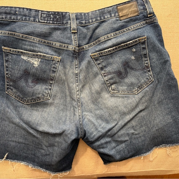 AG Adriano Goldschmied Women's Blue Denim Shorts size 30 - Picture 6 of 9